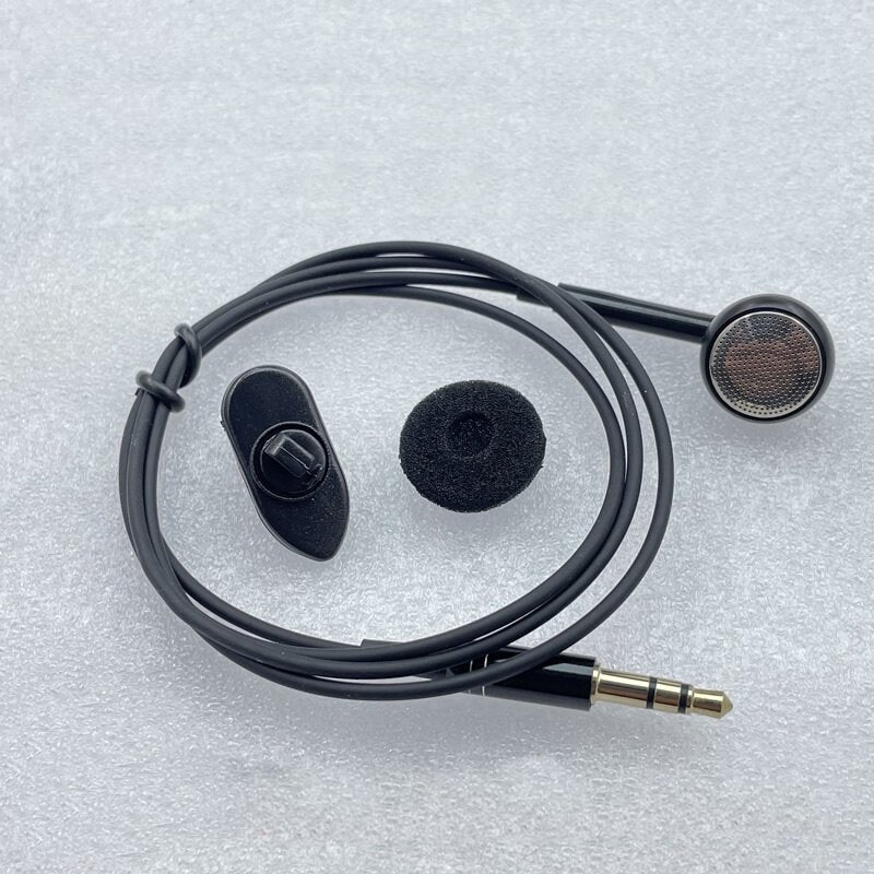 3.5mm High End Single Side Mono Earphone  Mono Wired Headset For Mobile Phone Mp3 Radio Bluetooth Audio Receiver Short Line