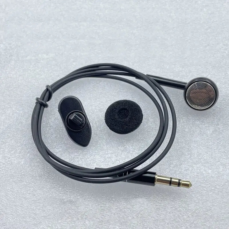 3.5mm High End Single Side Mono Earphone  Mono Wired Headset For Mobile Phone Mp3 Radio Bluetooth Audio Receiver Short Line