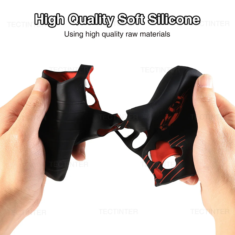 Protective Cover Skin for Playstation 5 Controller Anti-slip Silicone Case for PS5 Slim Gamepad Cover Thumb Grips Accessories