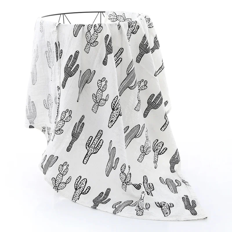 120x110cm Muslin Diaper Baby Blankets Newborn Swaddle Blanket Infant Gauze Bath Towel Baby Warp