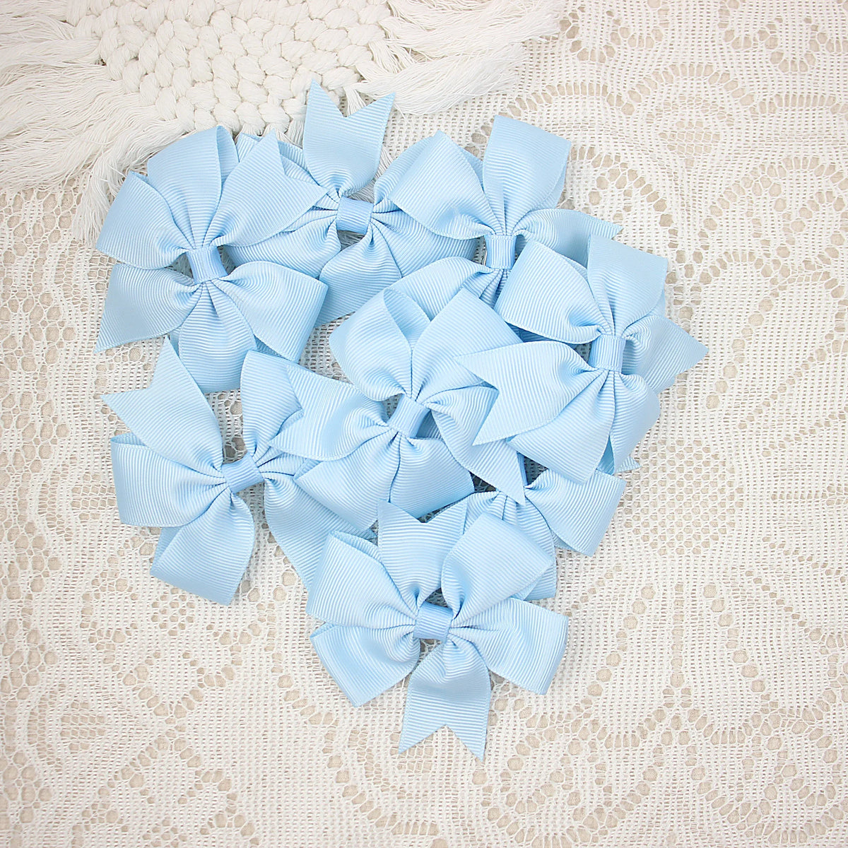 10pcs Ribbon Bow Hair Clip for Girls Hair Accessories Winnower Children Alligator Clip Kids Hairbow Hairpin Grosgrain Barrettes