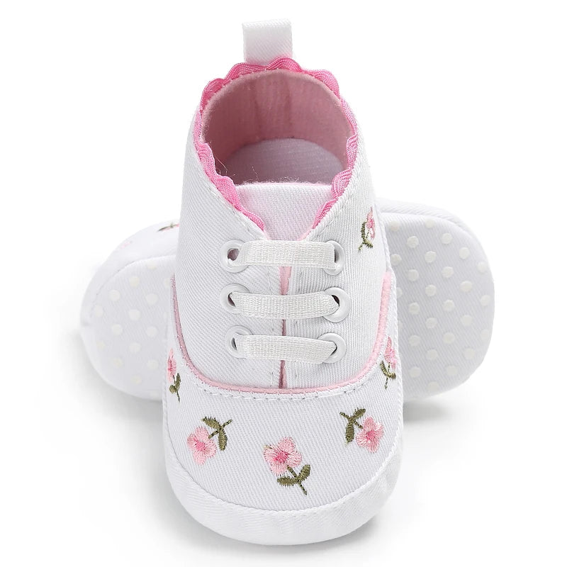 Spring and Autumn Women's Baby Casual Sports Shoes Soft Sole Anti slip Indoor and Outdoor Walking Shoes First Step Walking Shoes