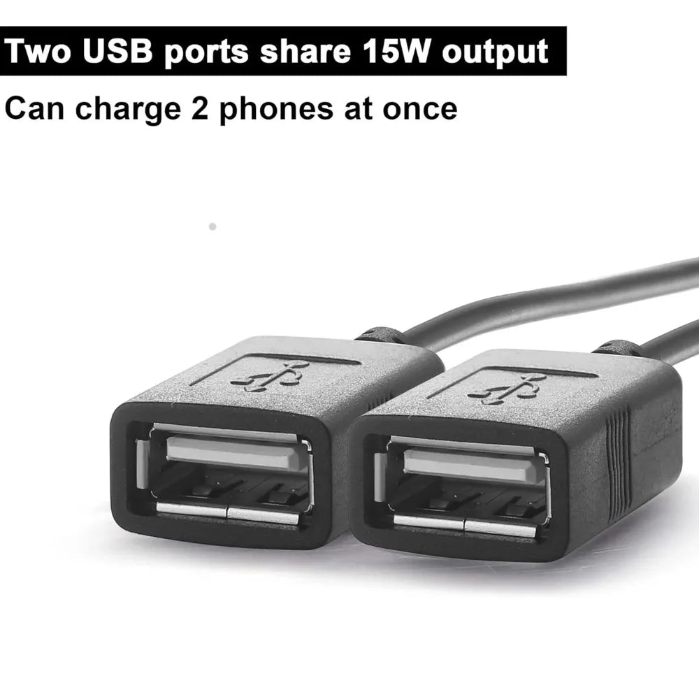 Waterproof 12V 24V to 5V 3A Converter DC-DC Step Down Module Power Adapter USB-A Female/Type C/dual USB/open Wire Connector