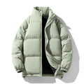 8XL Puffer Jacket Men Thick Warm Parka Plus Size Quilted Jacket Solid Outwear Coats Loose Cotton-padded Men's Clothing Top
