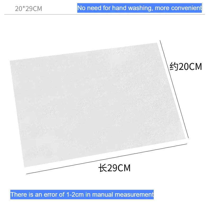100PCS Electrostatic Precipitator Paper Disposable Cloth Mop Replacement Head for Cleaning Pet Hair and Dust