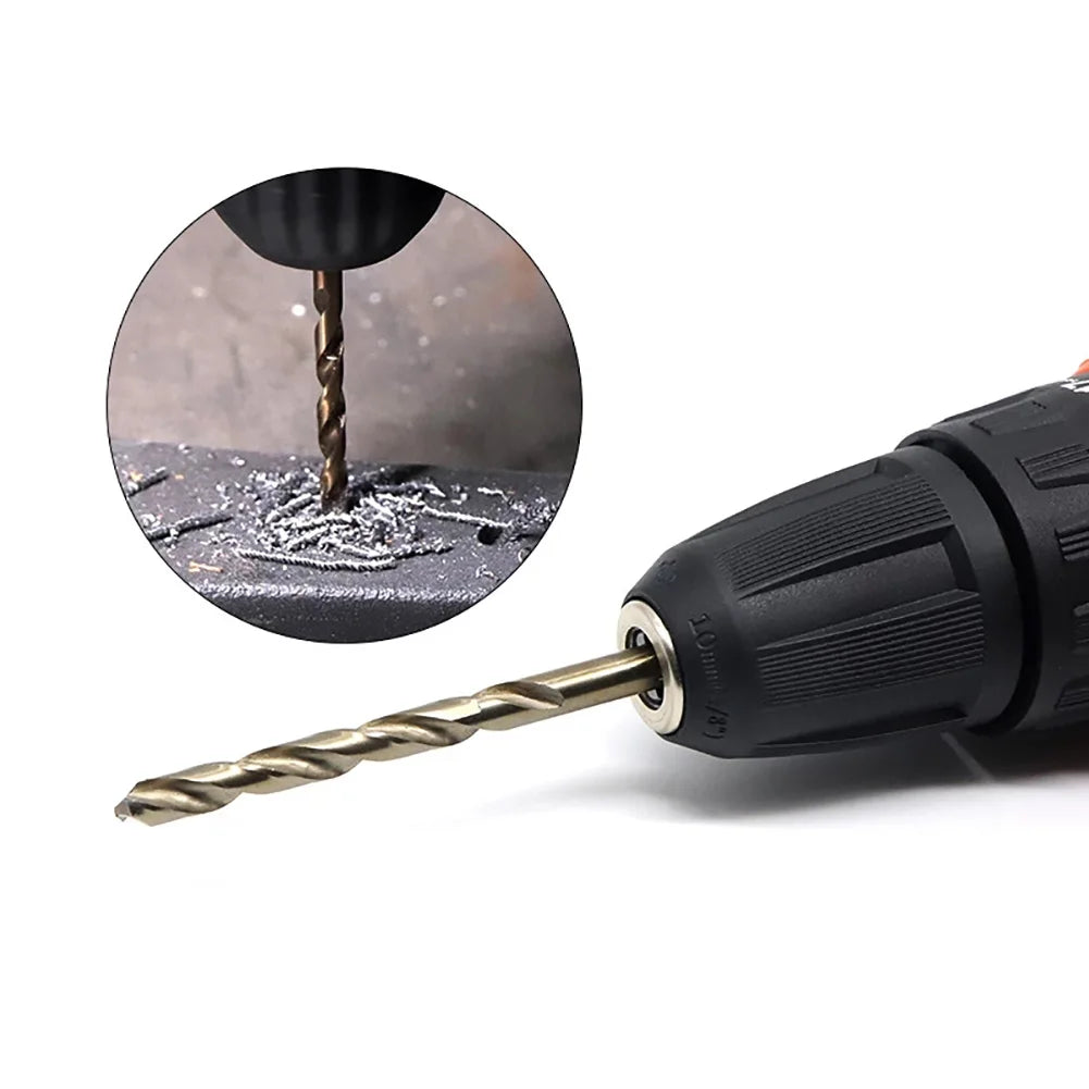 1mm-13mm Cobalt HSS-Co Drill Bit M35 For Stainless Steel Iron Drilling Operations Metalworking Round 135 Point Split Tip