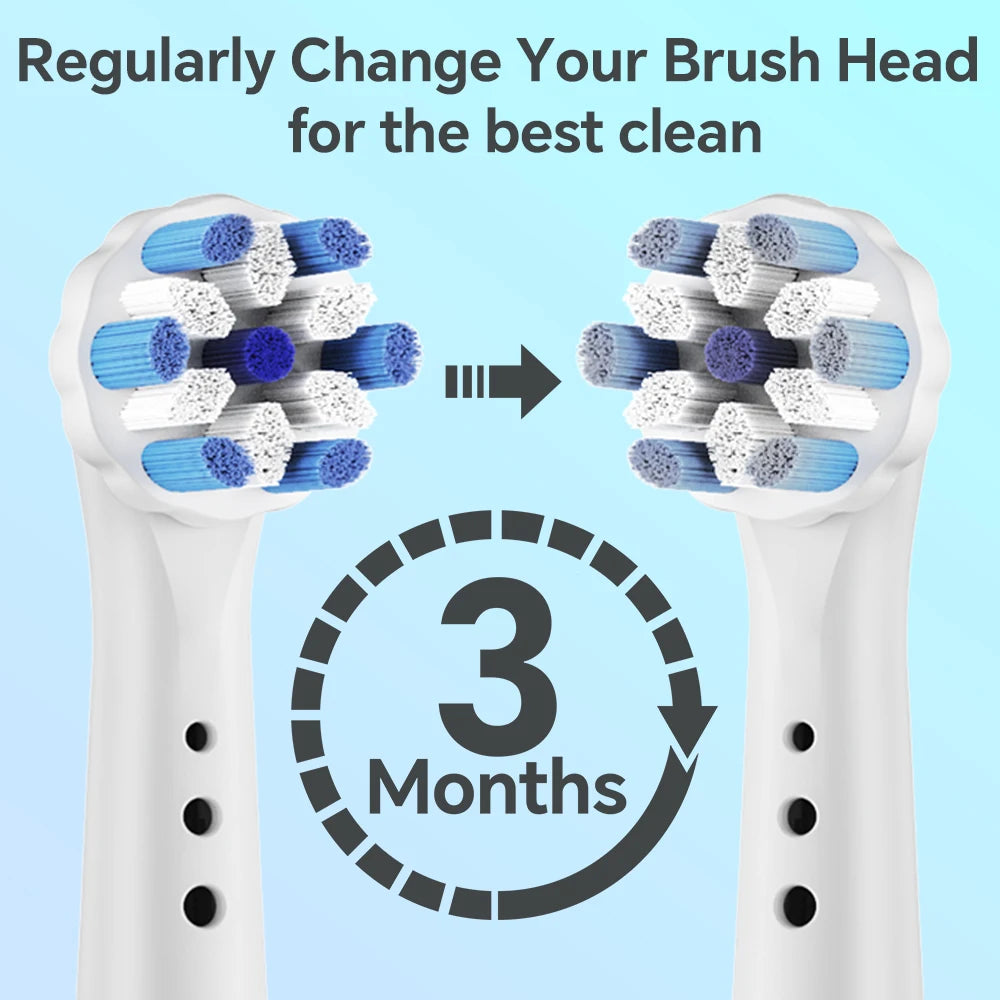 4/8/12 Pack Compatible with Oral B iO 2/3/4/5/6/7/8/9/10 Electric Toothbrush Replacement Brush Heads, Toothbrushes Head Refills