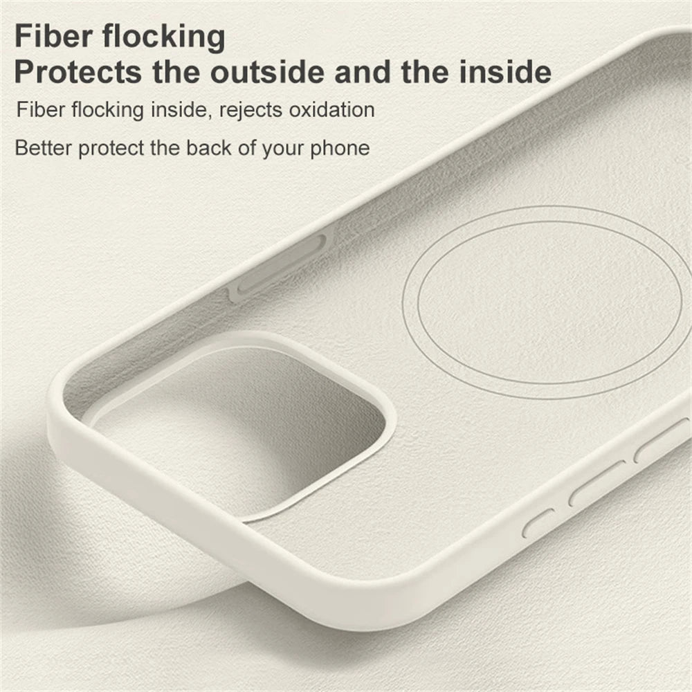 Orignal Liquid Silicone Magsafe Phone Case for iPhone 18 Pro Max 18 Pro 17 16 13 14 15 Pro Magnetic Wireless Charge Soft Cover