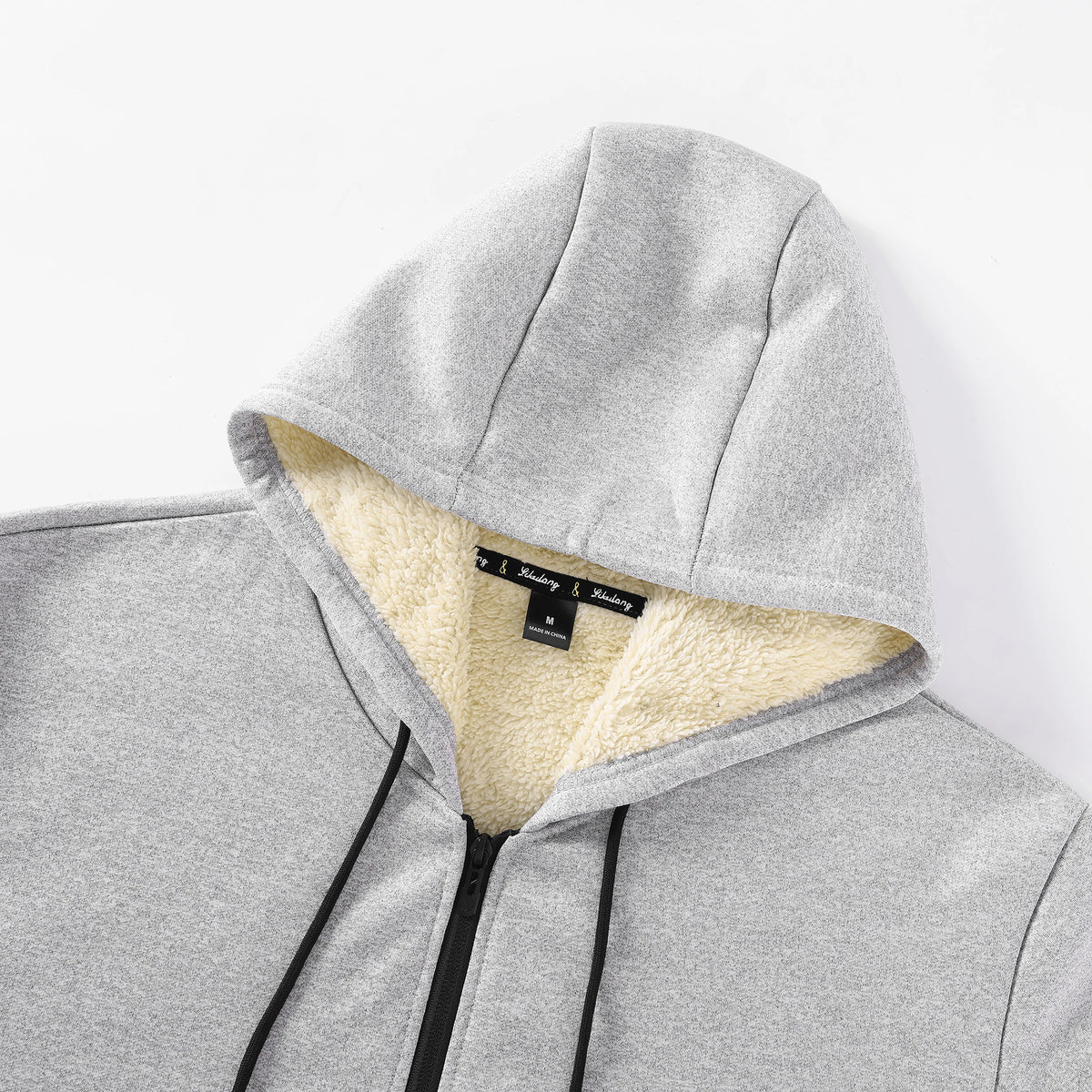 Winter Fleece Jacket Men's Casual Thickened Wool Jacket Warm Zipper Hoodies Cardigan Sports Long Sleeve Sweatshirts Hooded Coat