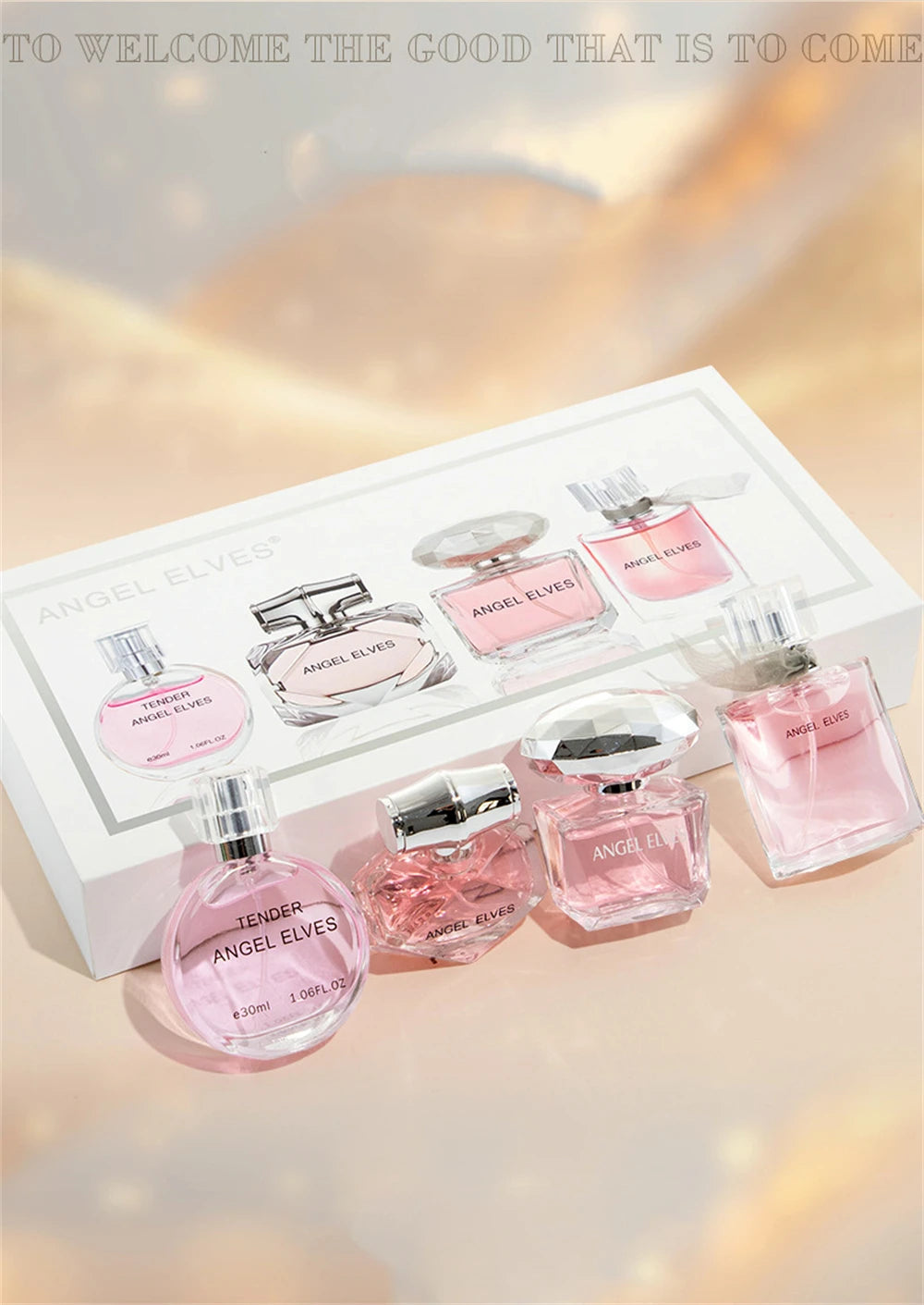 Gift Box 4Pcs Set Perfume Women 120ml Club De Nuit Perfumes De Mujer Lasting Fragrance Parfum Femme Floral Fruity Scent Spray