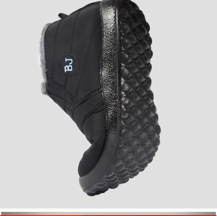 Snow Women Boots Fashion Unisex Shoes Slip On Platform Shoes For Women Ankle Boots Waterproof Plush Winter Shoes Botas Mujer