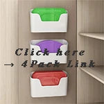 Kitchen Wall-mounted Adhesive Storage Rack Multifunctional Cabinet Door Storage Box Under Sink Drawer Shelf Bathroom Organizer