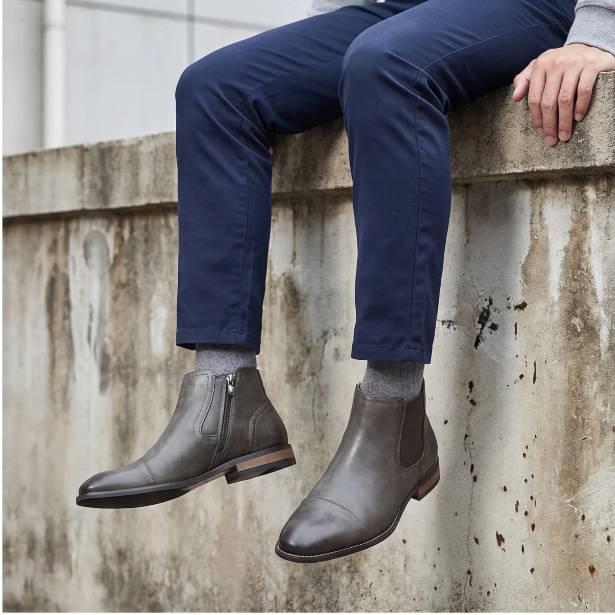 Boots Men Comfortable Fashion 2025 Brand Boots Leather