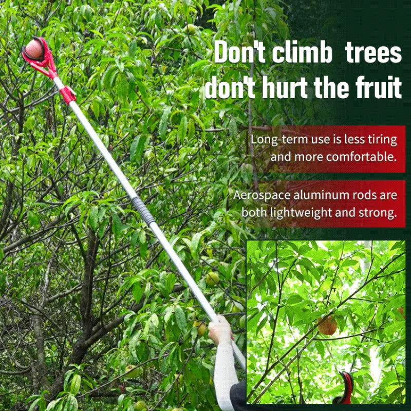 Garden fruit and vegetable picking tools high pruning retractable lengthened three claws