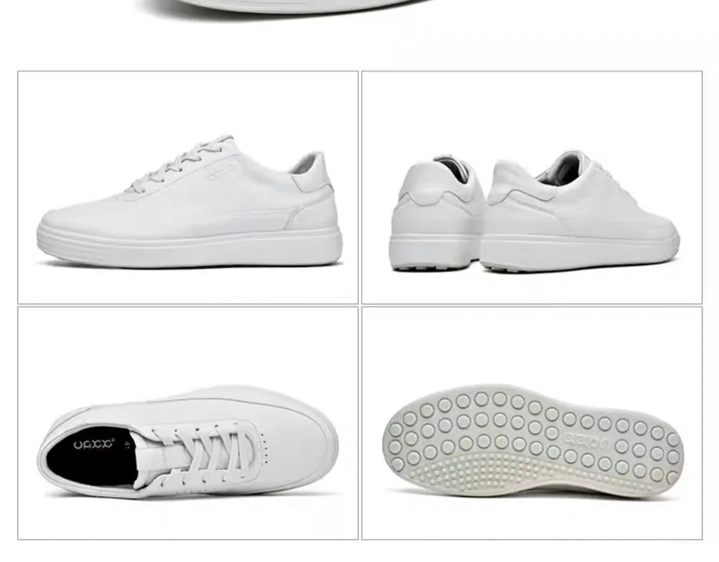 High Quality Men's Genuine Leather Shoes Summer Comfortable Sneakers Fashion Men Shoes Soft Leather Versatile Skateboard Shoes