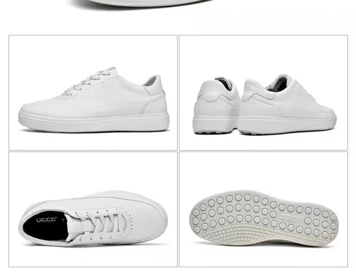 High Quality Men's Genuine Leather Shoes Summer Comfortable Sneakers Fashion Men Shoes Soft Leather Versatile Skateboard Shoes