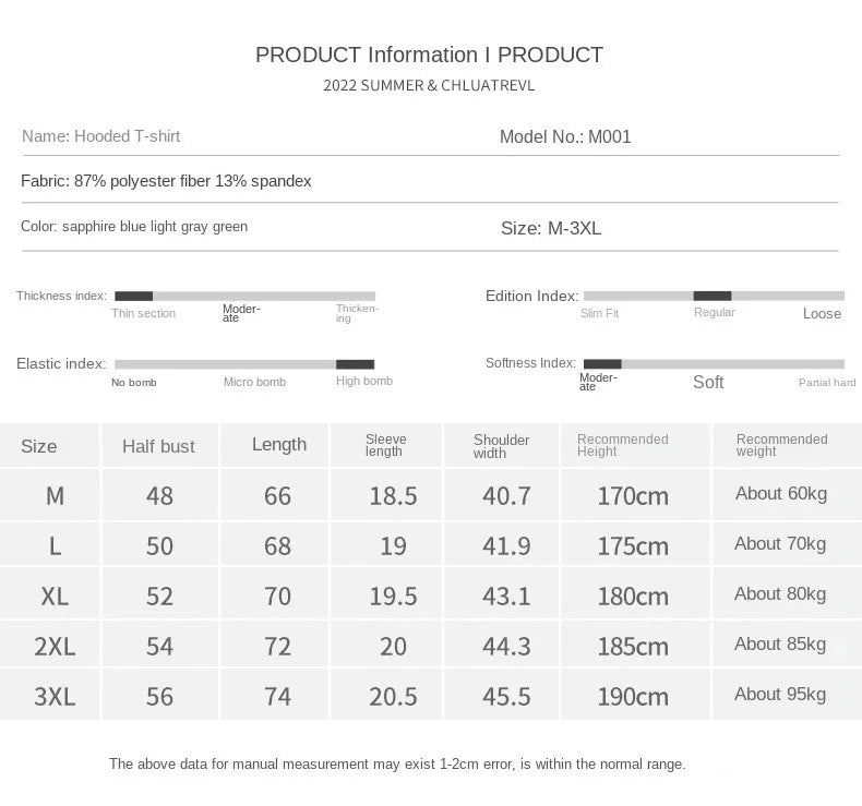Outdoor Mountaineering Men's Hooded T-shirt Summer Ice Silk Quick Drying Thin Sports Casual Top Loose and Breathable Versatile