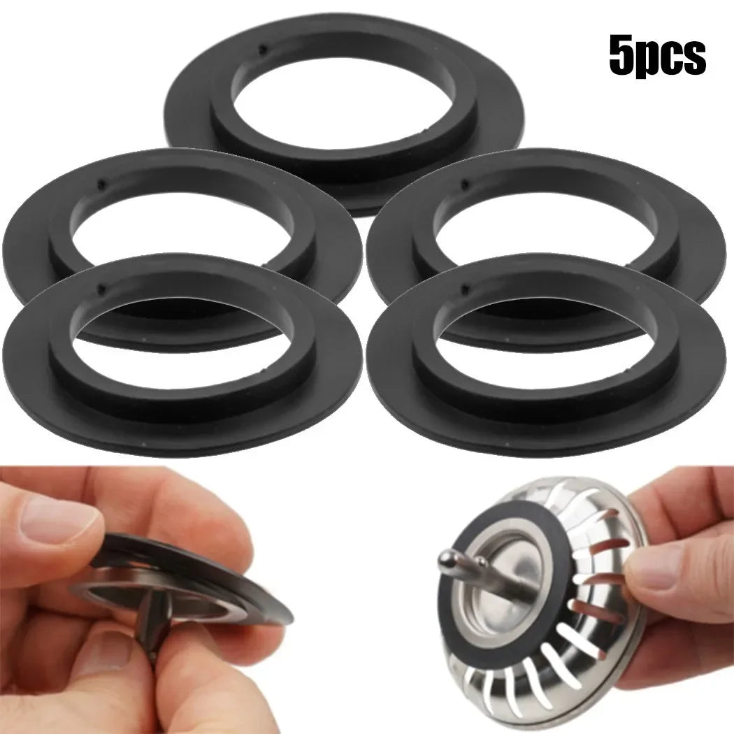 5pcs Rubber Seal Washer Gasket Basket Strainer Plug For 78 79 80 82 83mm Kitchen Sink Strainer Drain Basket Strainer Washers