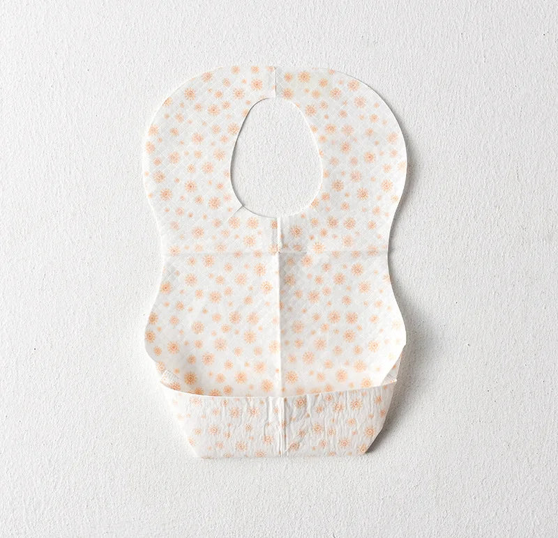 10/30/50pcs Disposable Baby Bibs Waterproof Feeding Bibs for Children Portable Burp Cloth Babies Accessories