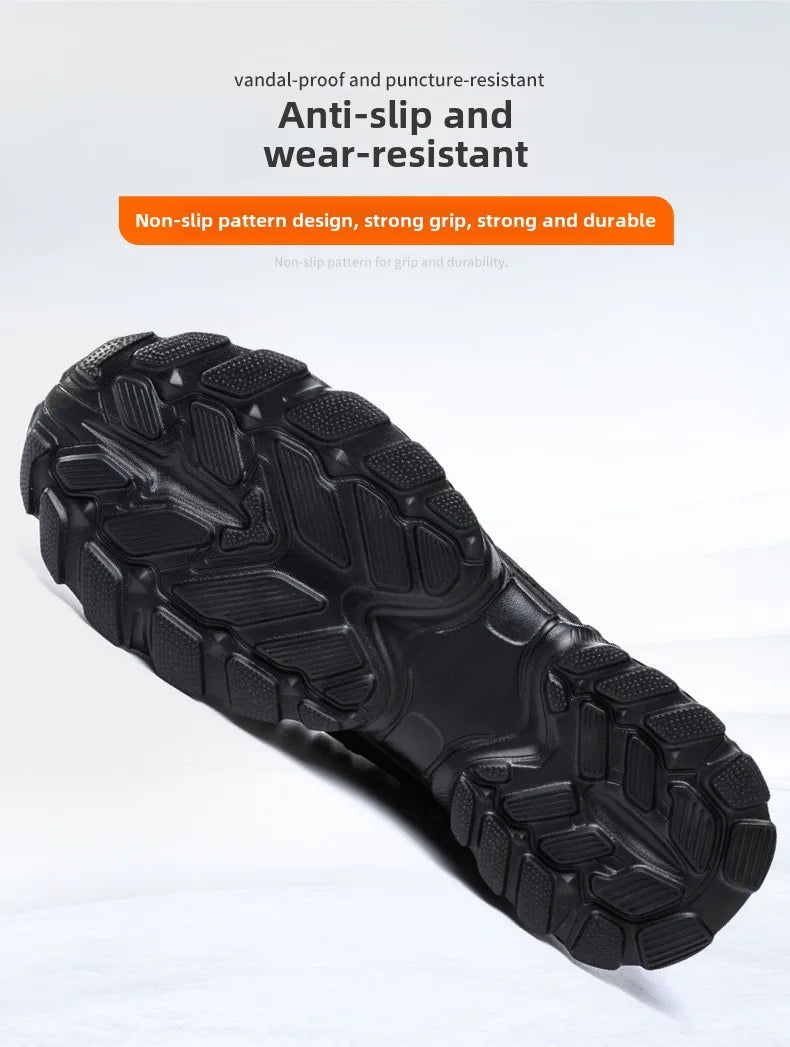 summer breathable safety shoes lightweight work shoes for men women working boots with plastic toe insulation 6KV work sneakers
