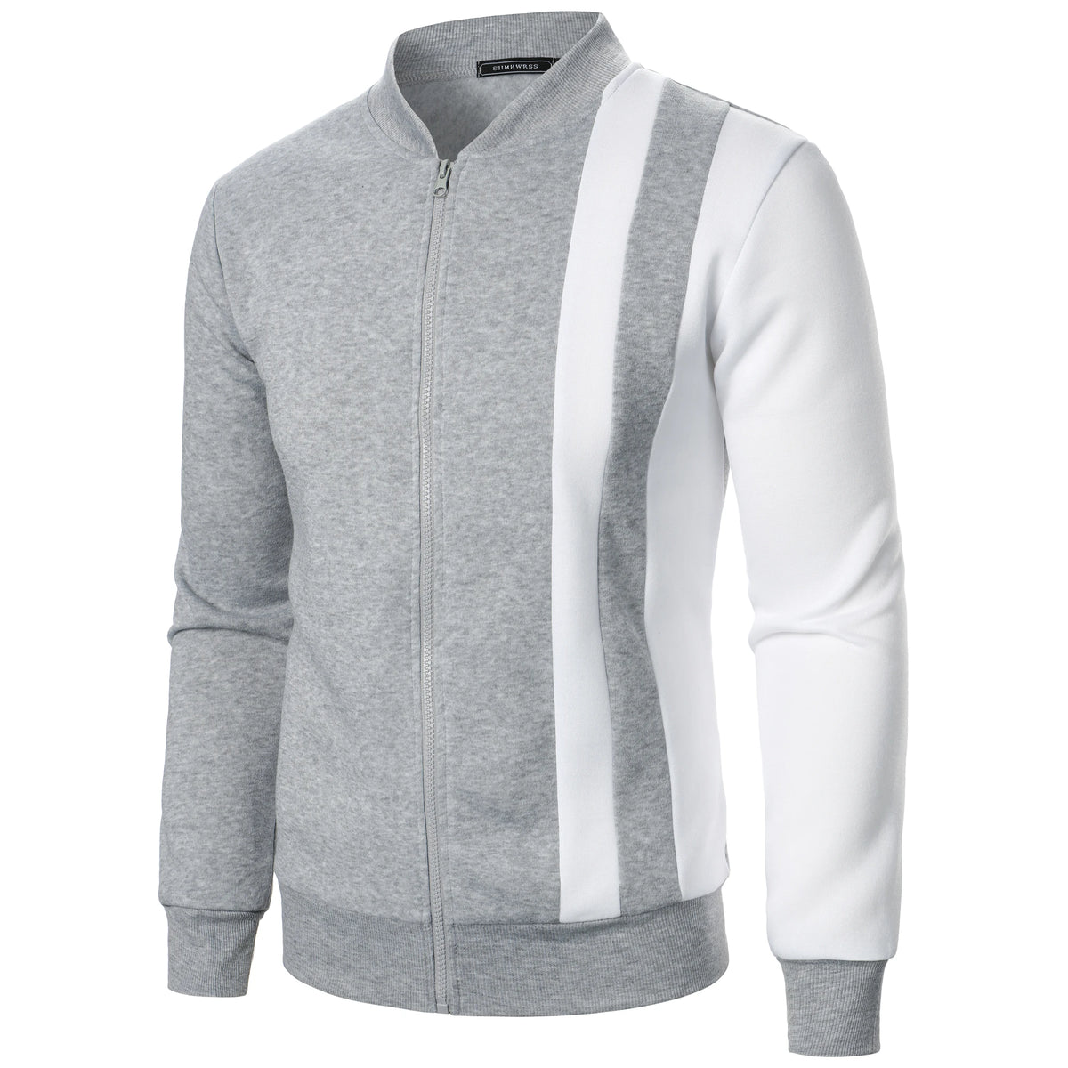 Blazer de ginásio casual de manga comprida com fecho para primavera/outono