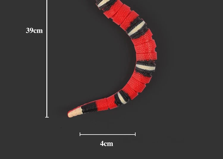 1PC Smart Sensing Cat Toys Interactive Automatic Eletronic Snake Cat Indoor Play Kitten Toy USB Rechargeable for Cats Kitten
