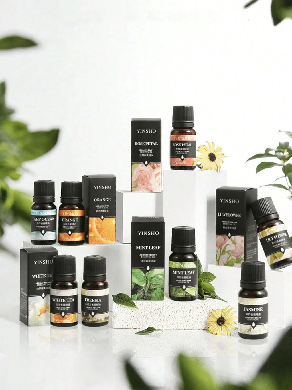 14 Flavors 10ml Essential Oils for Aroma Diffuser Air Humidifier Home Water-soluble Orange Vanilla Rose Lavender Fragrance Oil