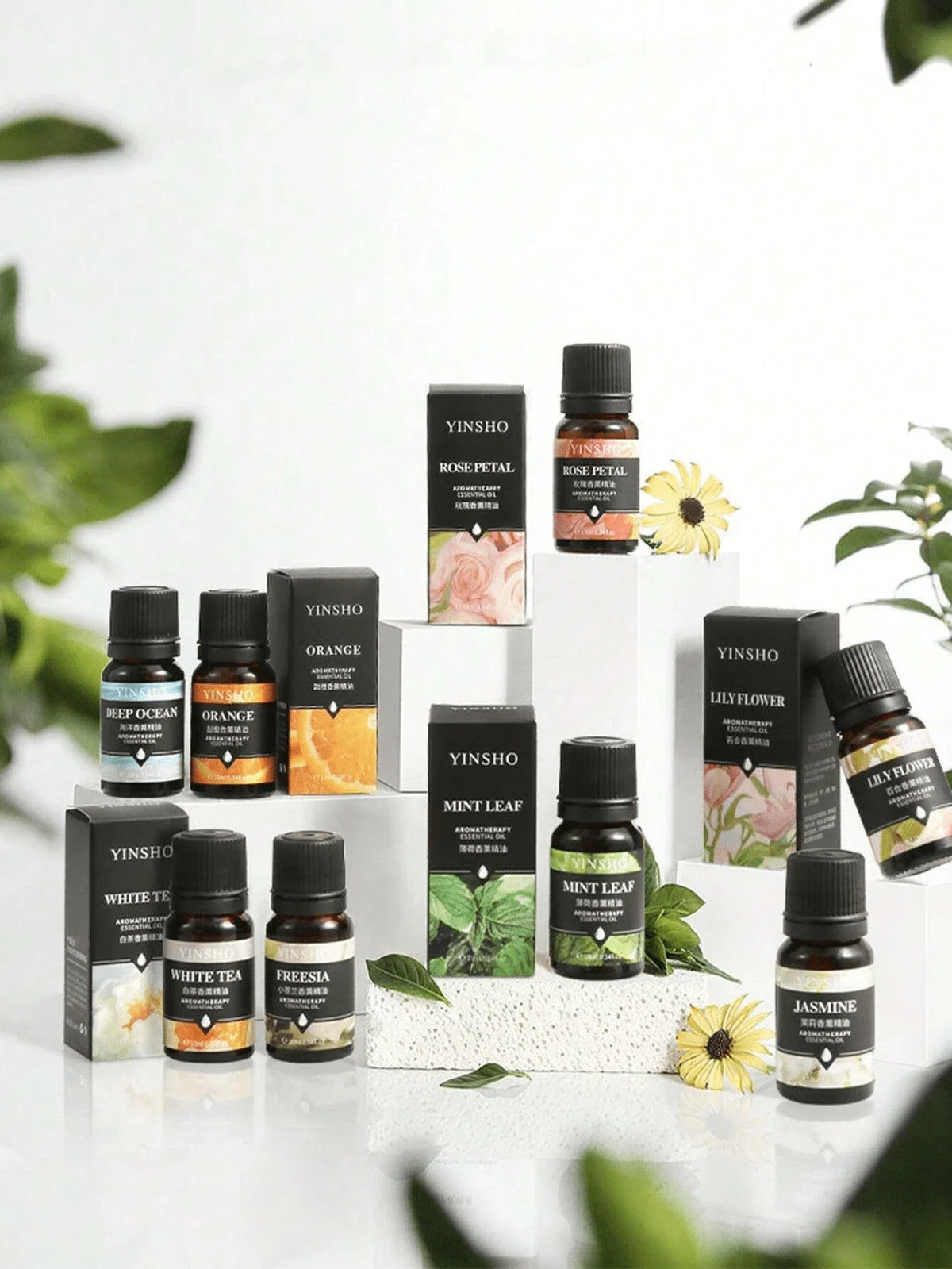 14 Flavors 10ml Essential Oils for Aroma Diffuser Air Humidifier Home Water-soluble Orange Vanilla Rose Lavender Fragrance Oil