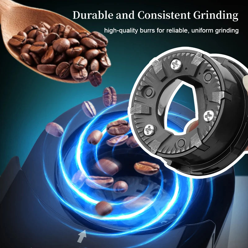 Wancle Burr Mill Coffee Grinder Electic Coffee Bean Grinder with 28 Precise Grinding Settings for Espresso Drip French Press