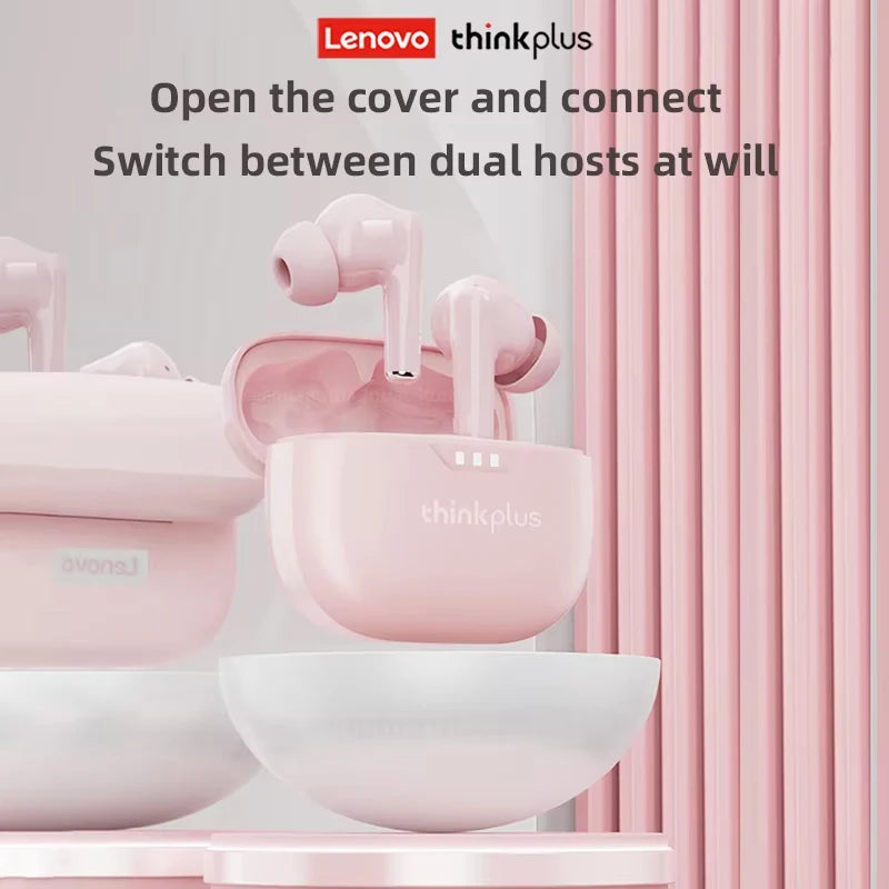 2026 Original Lenovo Earphone Wireless Bluetooth 5.3 Headphones HiFi Stereo Noise Reduction Sport Earbuds Touch Control New Gift