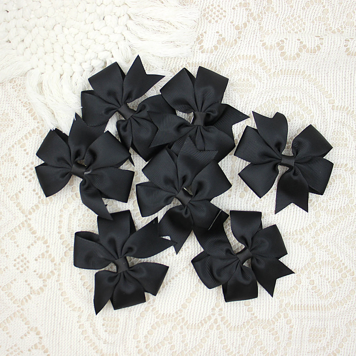 10pcs Ribbon Bow Hair Clip for Girls Hair Accessories Winnower Children Alligator Clip Kids Hairbow Hairpin Grosgrain Barrettes