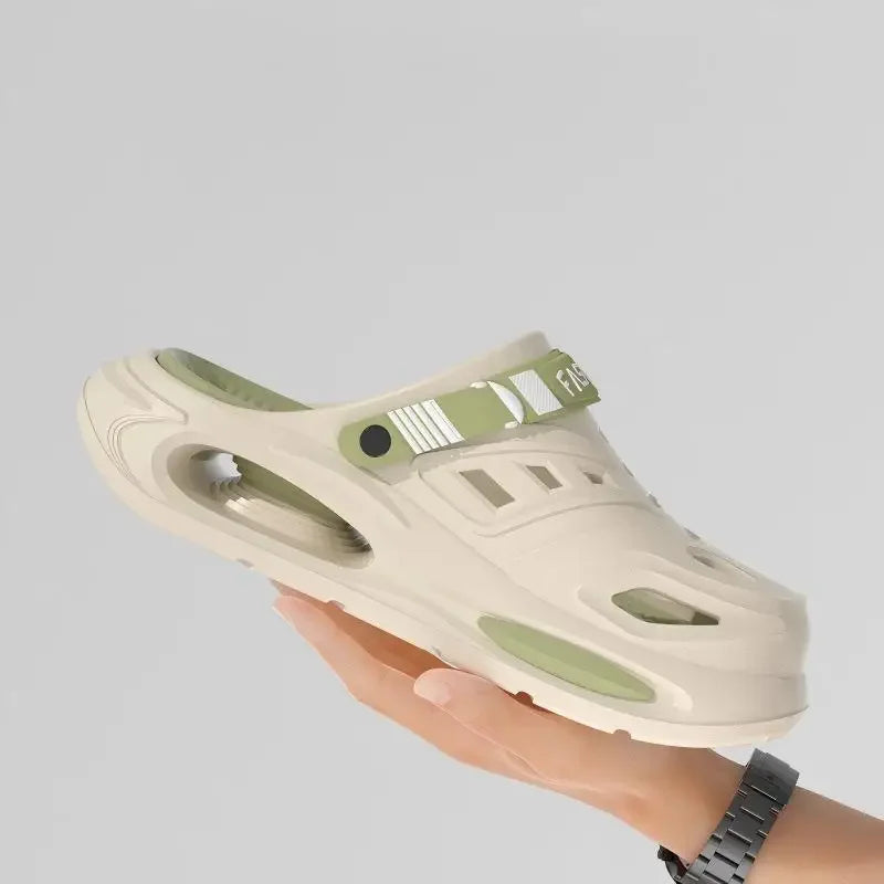 2026 Men's And Women's Cave Shoes Fashion Breathable Sandals With Removable Insoles Non-slip Cushioned Thickened Soft Slippers