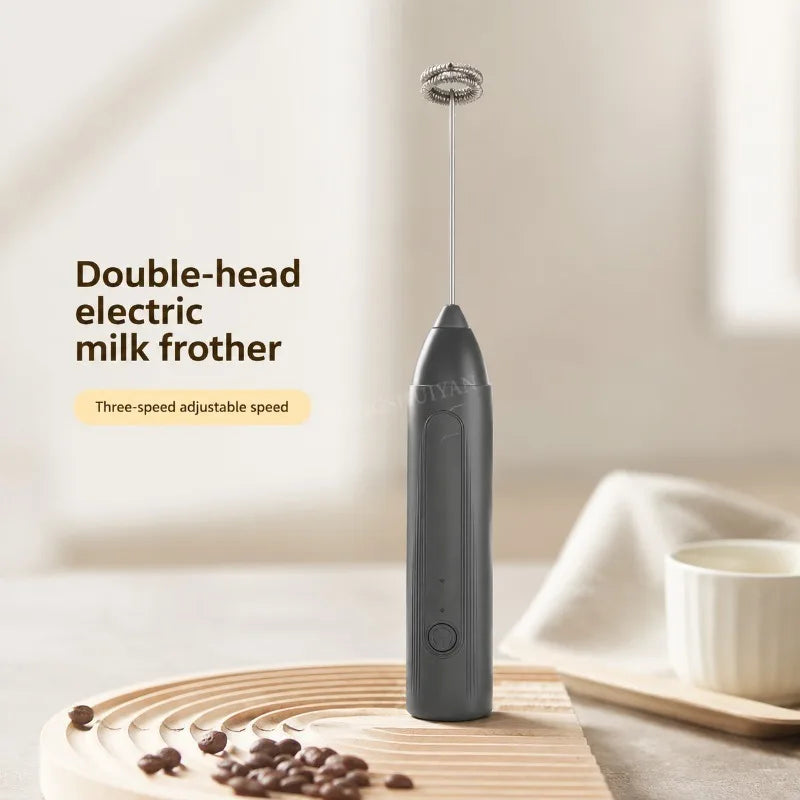 Kitchen Powerful Stirrer Milk Frother Handheld Foam Maker for Lattes Whisk Drink Mixer Coffee Electric Egg Beater