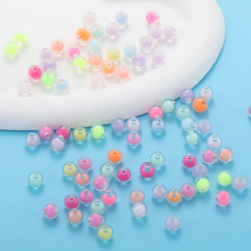 50-100pcs Acrylic Star Candy Color Bead Charms Loose Spacer BeadsBracelet Necklace Beads For Jewelry Making DIY Accessories W334