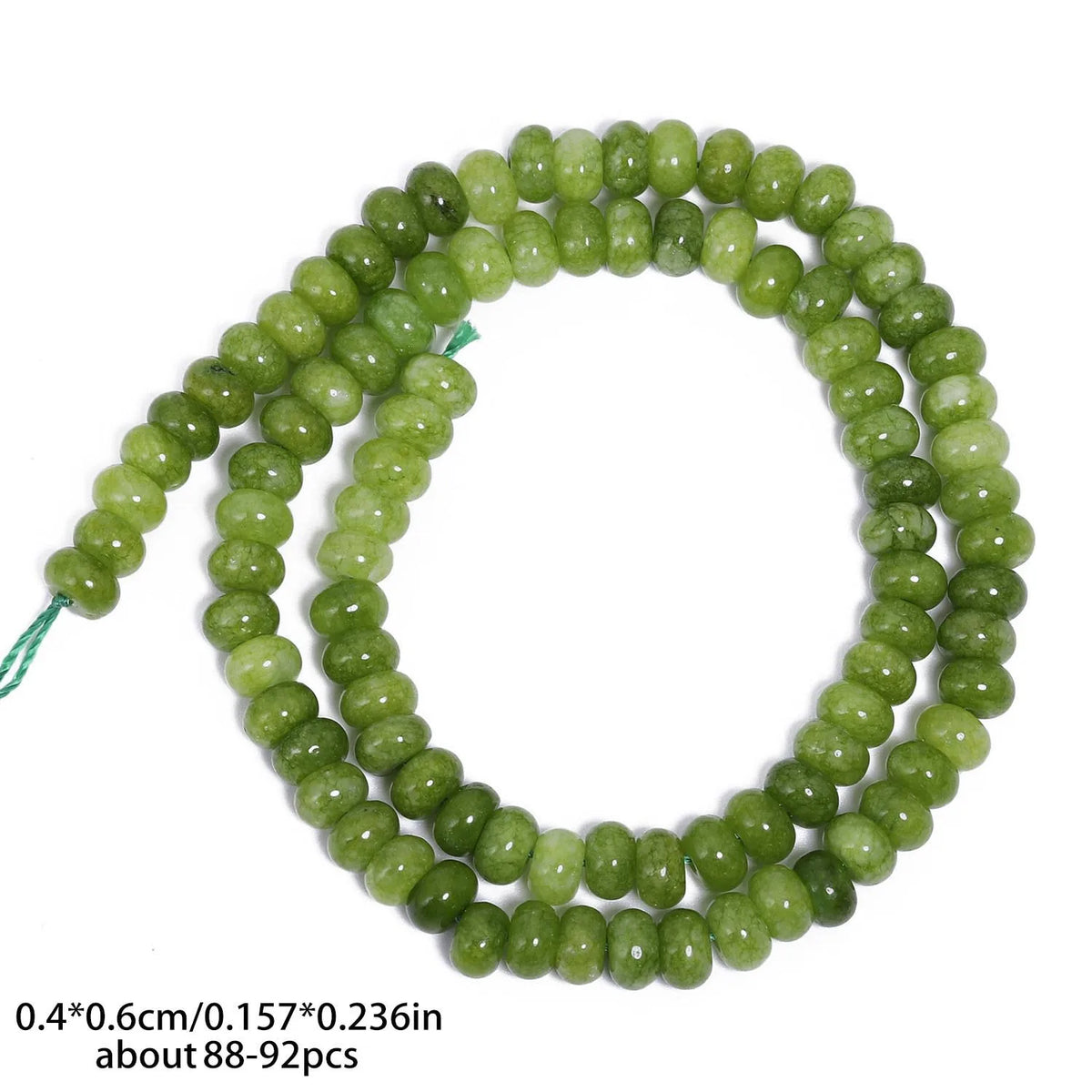 4x6mm Abacus Shape Jade Stone Beads Multicolor Mixed Spacer Beads for Jewelry Making Handmade DIY Bracelet Necklace Pendant