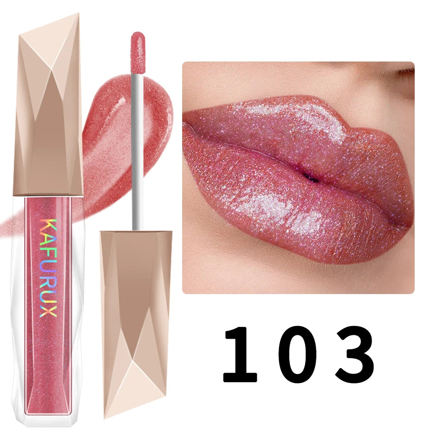 1PC Shimmer Lip Gloss For Fuller Lip Effect, Moisturizing Lip Care  Lip Essence Long Lasting Lip Glaze Sexy Lips Makeup Pink Red