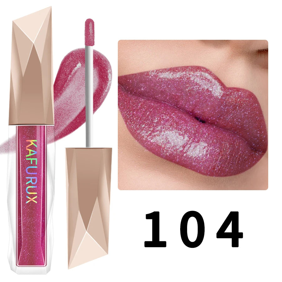 1PC Shimmer Lip Gloss For Fuller Lip Effect, Moisturizing Lip Care  Lip Essence Long Lasting Lip Glaze Sexy Lips Makeup Pink Red