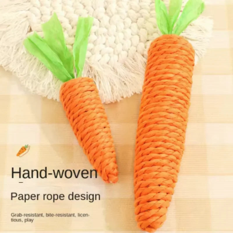 Brinquedo divertido para gatos em forma de cenoura, com textura para dentição e som, ideal para abraçar, resistente a mordidas e arranhões, artigos para animais de estimação para entretenimento interativo