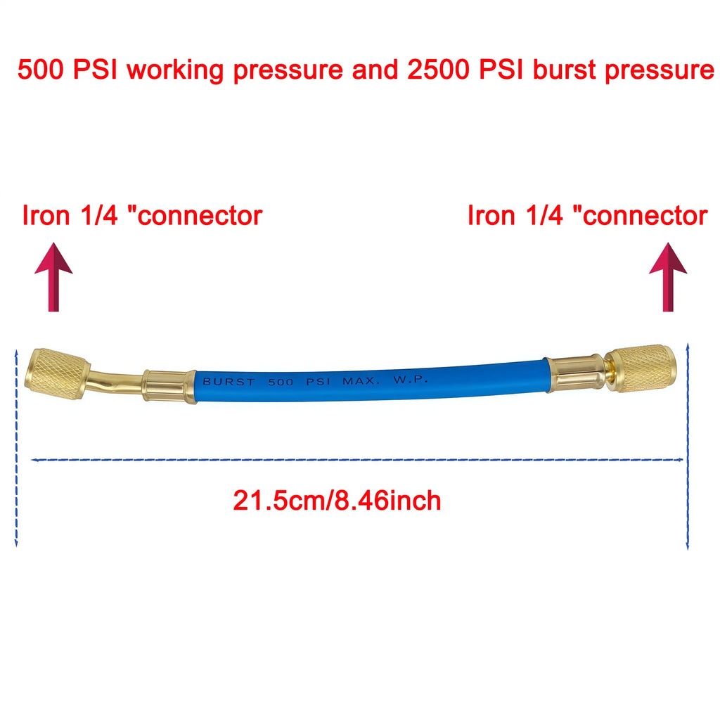 Car condensation hose coolant refill tool 21.5cm 1/4in SAE coupler Replacement tool Motorcycle low pressure