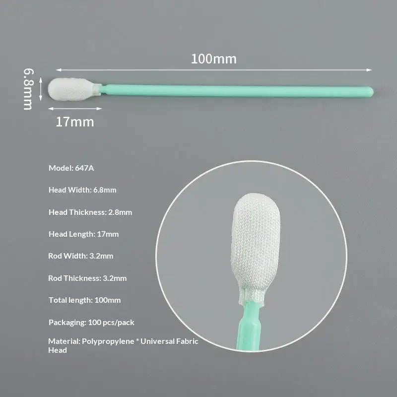100PCS Cleaning Tool Dust-free Cloth Swabs Cotton Swabs Inkjet Head Wipes And Screen Cleaning Sticks For Printers