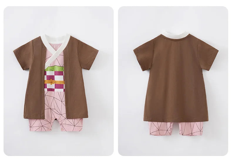 Cartoon Cosplay Costume Baby Girl Clothes Toddler Infant Newborn Onesie Romper Summer Jumpsuit 0-18 months Newborn Short Sleeve