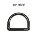 HZYUEGOU D Shape Type Spring Ring Openable Leather Bag Handbag Strap Buckle Connect Keyring Dog Chain Snap Clasp Clip Carabiner