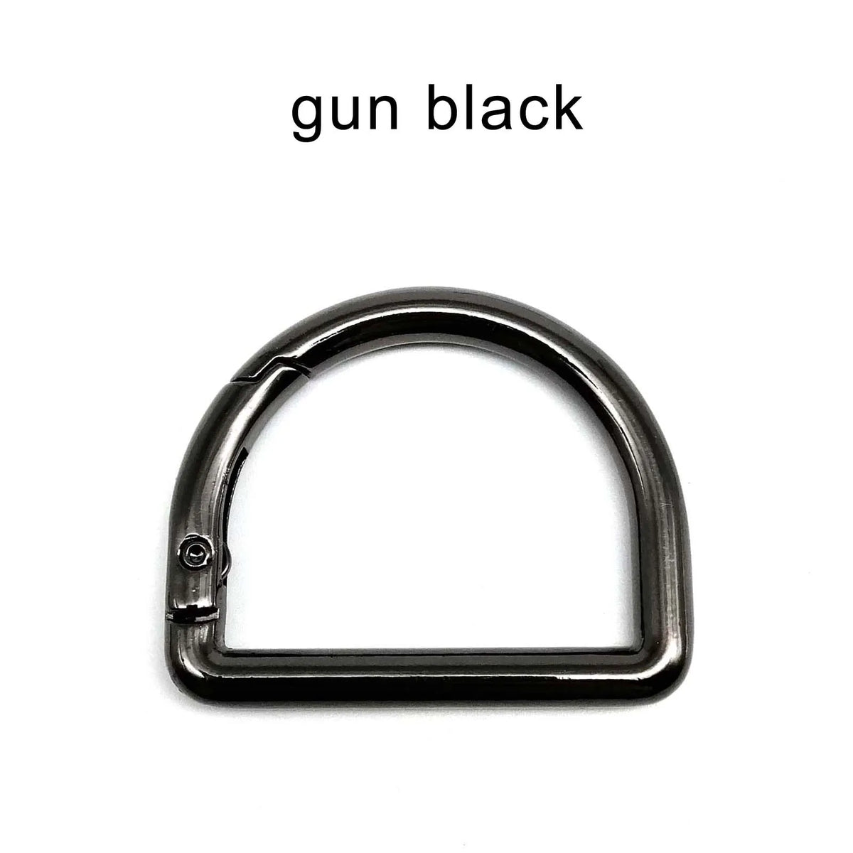 HZYUEGOU D Shape Type Spring Ring Openable Leather Bag Handbag Strap Buckle Connect Keyring Dog Chain Snap Clasp Clip Carabiner
