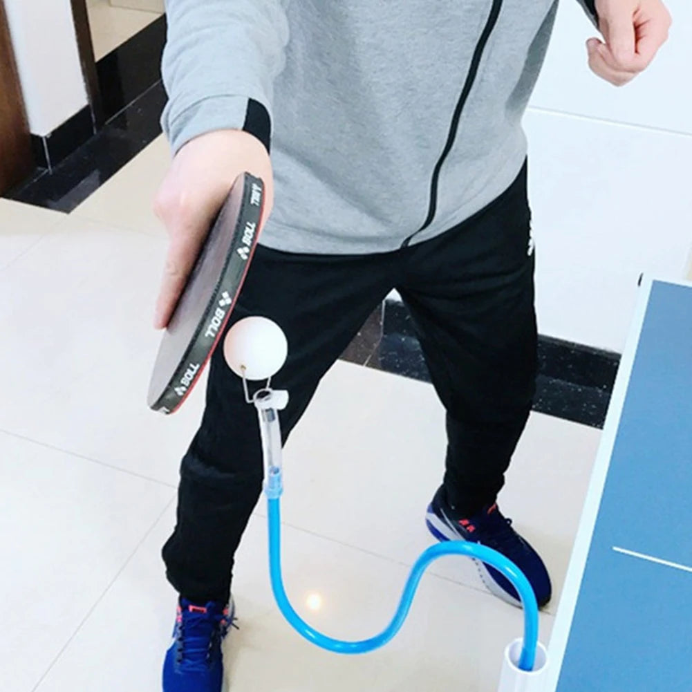 Table Tennis Trainer Practice Training Device Rapid Rebound Ping Pong Robot with Table Clamp Professional Pingpong Balls Machine