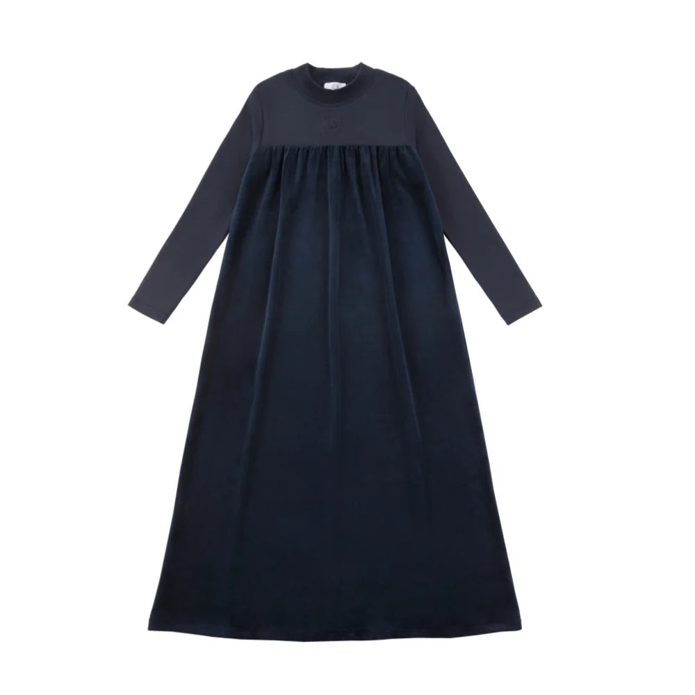 AP AW26 Friday Night Collection Boy Girl Velour With Jersey Fabric Family Matching Clothing Maxi Dress Set Clothes