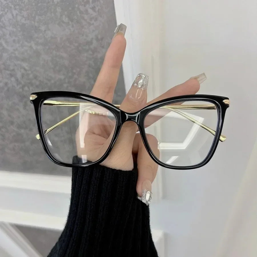 Fashion Stylish Cat Eye Eyeglasses Frames Women Men Transparent Clear Brand Designer Optical Cute Frame Oculos