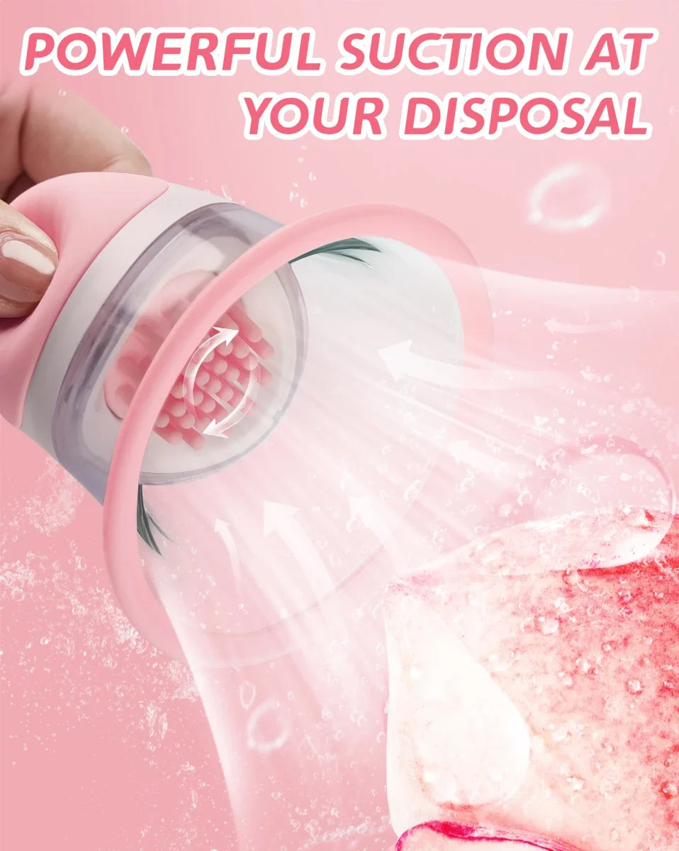 Big Mouth Breast Massage Female Masturbation Toy Nipple Licking Clitoral Stimulator Rose Sucking Vibrator for Sexual Pleasure
