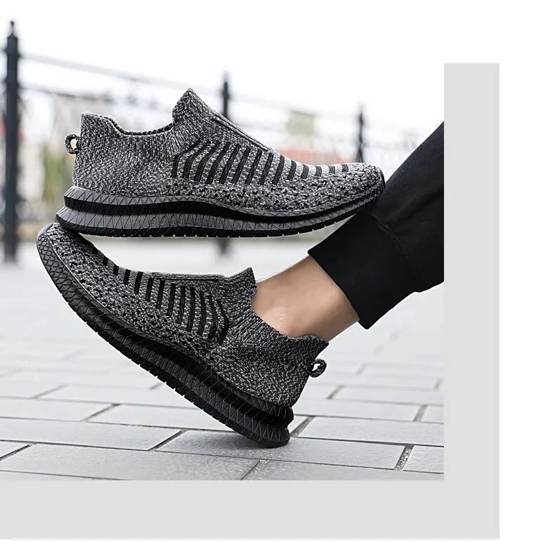 Men Shoes Breathable Men's Sneakers Comfortable Running Shoes Tenis Outdoor Slip On Walking Sneakers Sock Jogging Shoes
