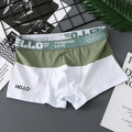 Men's Boxers Panties Fashion Letters Cotton Shorts Color Blocking Man Underwear Boxers Breathable U Convex Underpants PB3259
