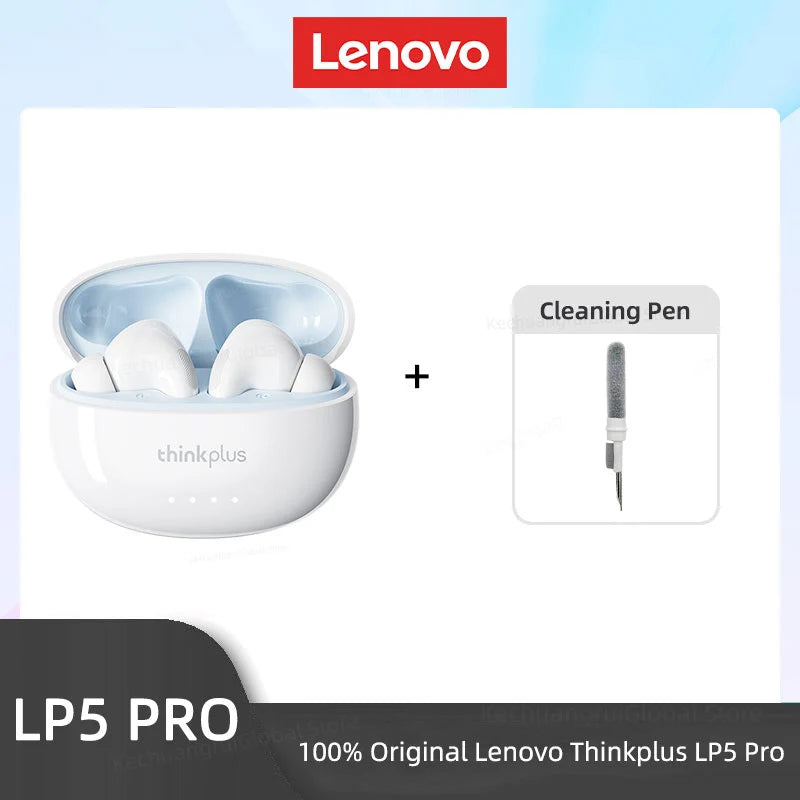 Lenovo LP5 PRO Wireless Bluetooth 5.4 Earphones TWS HiFi Sound Gaming Earbuds Sport Headset Long Standby Touch Contol with Mic